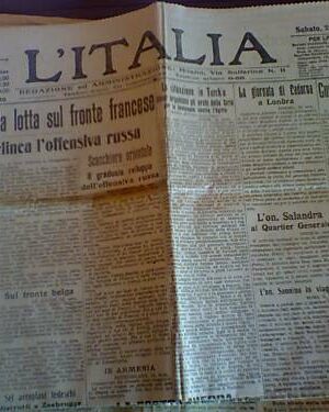 L'Italia 25/03/1916 La giornata di Cadorna a Londra