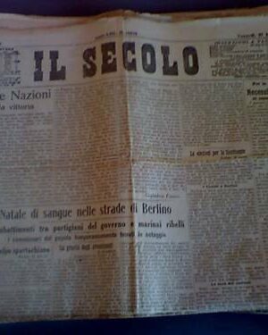Il Secolo 27/12/1918 La Lega delle Nazioni per Vittoria