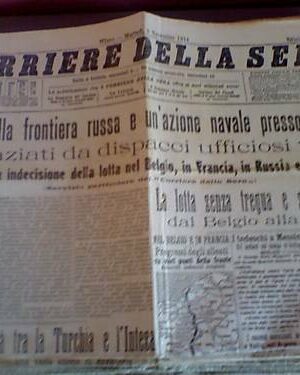 Il Secolo 3/11/1914 Scontri sulla frontiera russa Turch
