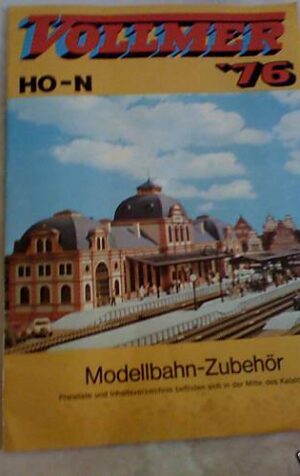 Catalogo accessori per ferrovie VOLLMER 1976 HO-N