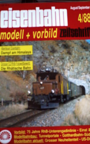 Eisenbahn modell + vorbild Zeitschrift 4 1988 -