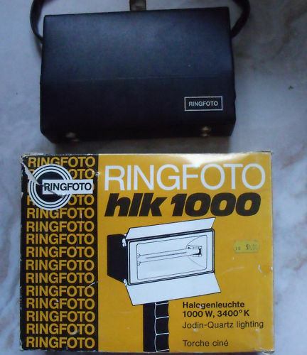 Cinepresa Ringfoto con cartuccia super 8 + Lampada