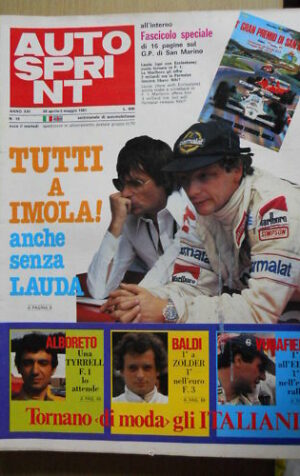 Autosprint 18 1981 Speciale Foto Piloti Gp. San Marino