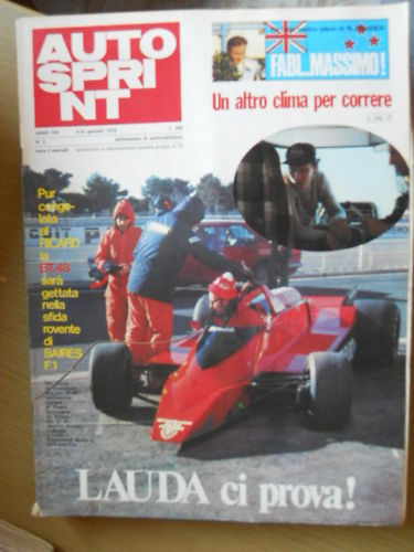 Autosprint 2 1979 Tutte le monoposto illustrate a color