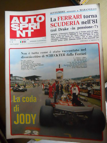 Autosprint 30 1980 CON CARTOLINA e Poster a puntate