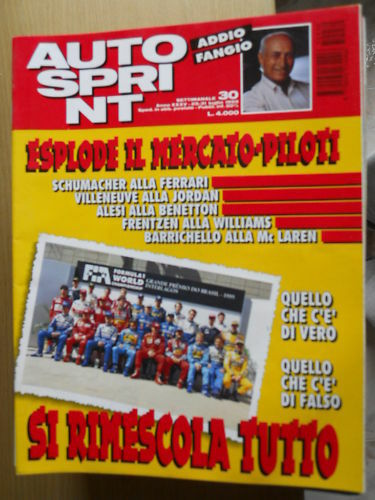 Autosprint 30 1995 Morto Manuel Fangio