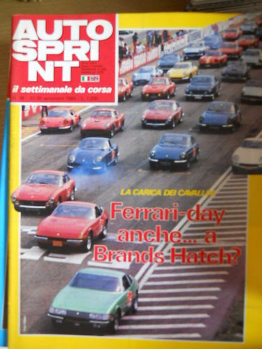 Autosprint 38 1983 Ute Kittelberg Ragazza di De Angelis