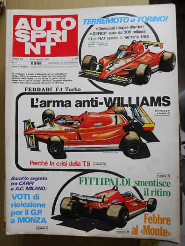 Autosprint 4 1980 Gp Argentina di Buenos Aires