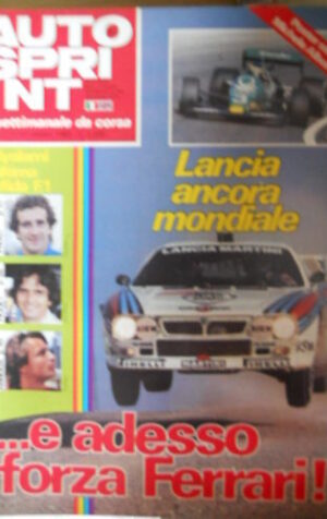 Autosprint 41 1983 Poster Mega Michele Alboreto
