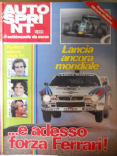 Autosprint 41 1983 Poster Mega Michele Alboreto