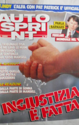 Autosprint 41 1989 Guerra tra Mansell e Senna