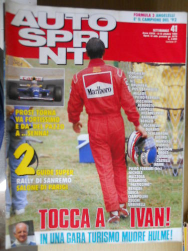 Autosprint 41 1992 Prost e Senna Ivan Capelli