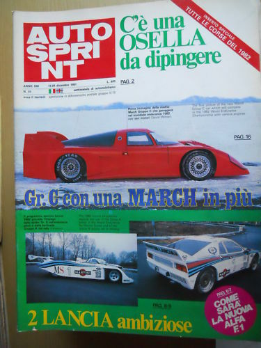 Autosprint 51 1981 Lancia Spider Gr.6