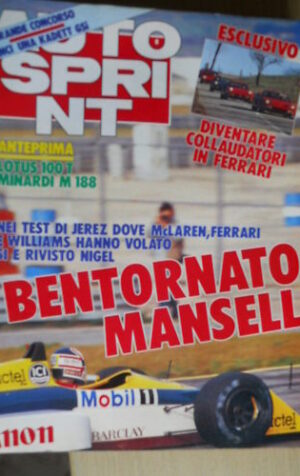 Autosprint 8 1988 Anteprima Lotus 100T Minardi M188
