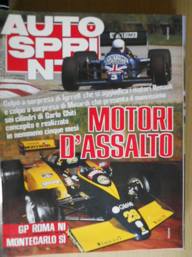 Autosprint 9 1985 Tyrell Renault + inserto Formula 1