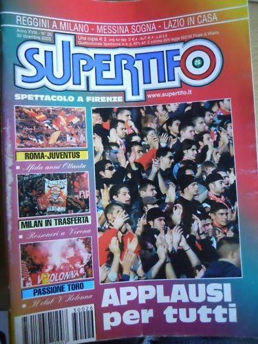Supertifo 26 2003 Ultras Fiorentina Atalanta Milan