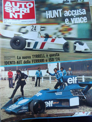 Autosprint 15 1974 Hunt - La nuova Tyrell ISO 74
