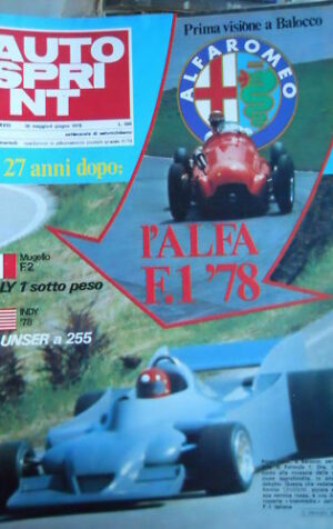 Autosprint 22 1978 Alfa Romeo F1 1978 - 27 anni dopo