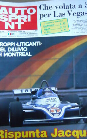 Autosprint 40 1981 Speciale Sanremo 1981 - Reutemann
