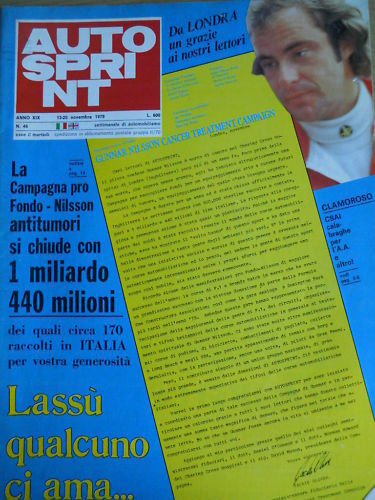Autosprint 46 1979 Fanta Tyrrell Mc Laren Prost