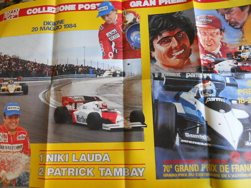 Poster Grand Prix France F.1 Lauda 1984 - 69