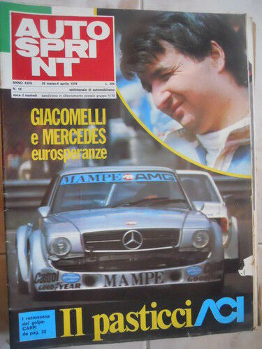 Autosprint 13 1978 Giacmoelli e Mercedes eurosperanze