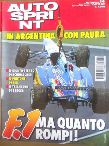 Autosprint 14 1995 Gp Argentina incidenti Schumacher