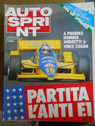 Autosprint 15 1986 Ayrton Senna scrive di Nelson Piquet