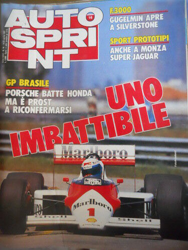 Autosprint 16 1987 Dieter Quester BMW - Gp Brasil Prost