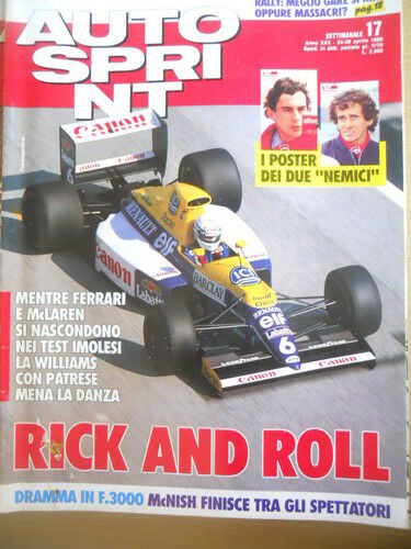 Autosprint 17 1990 Ferrari Mc Laren Williams