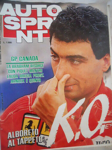 Autosprint 25 1984 Alboreto Niki Lauda Nelson Piquet