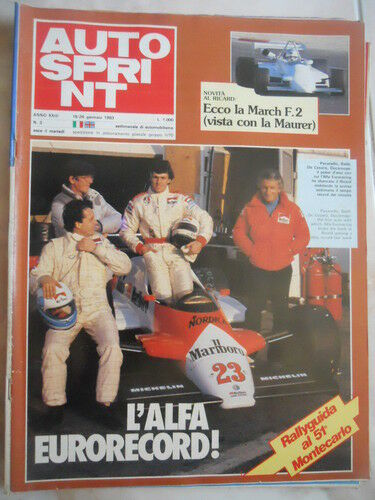 Autosprint 3 1983 March F.2 - Rally Guida 51°Montecarlo