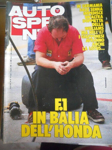 Autosprint 31 1986 Gp Germania Senna contro Williams
