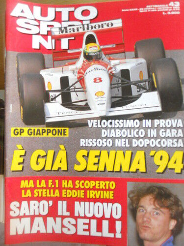 Autosprint 43 1993 E' già Ayrton Senna in Giappone