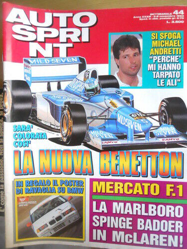 Autosprint 44 1993 In anteprima la nuova Benetton