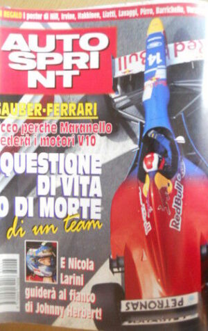 Autosprint 47 1996 Poster Hakkinen Barrichello Irvine