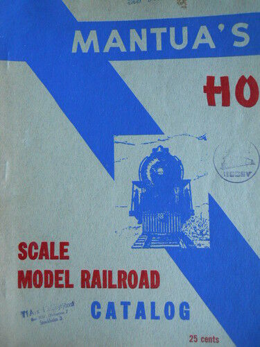 Catalog Catalogo Mantua's HO 1926-55 RARE!!