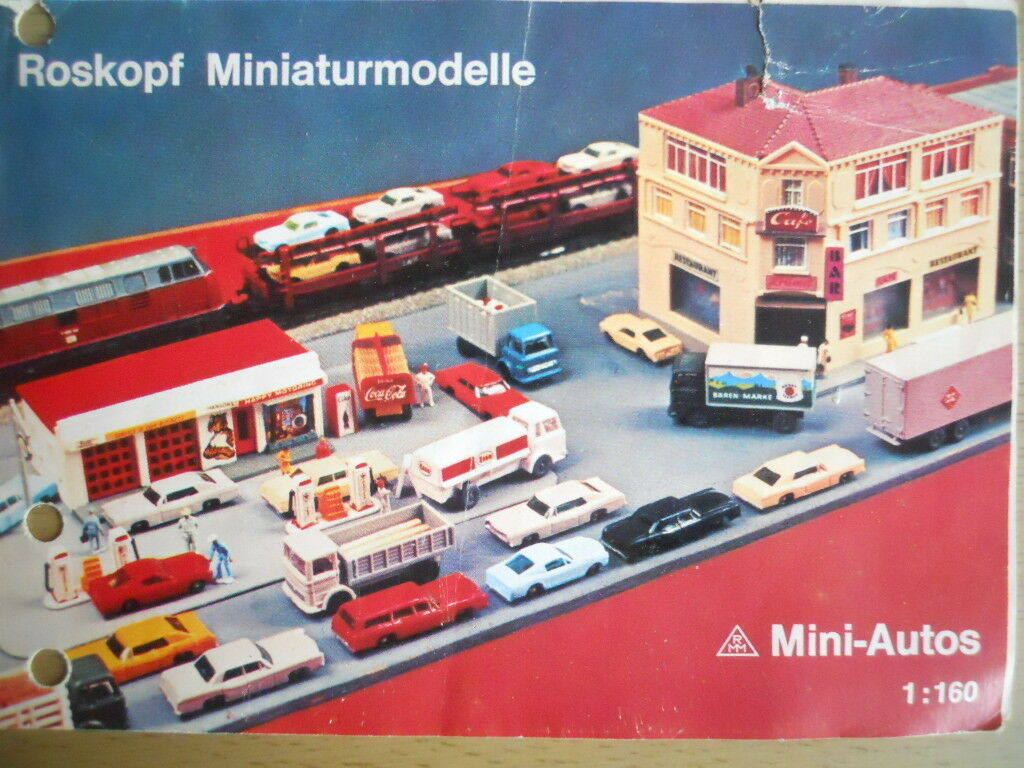 Depliant Mini-Autos Roskopk Miniaturmodelle 1:160 - DEU