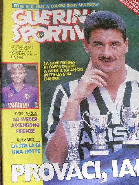 Guerin Sportivo 27 1987 Pescara in serie B - IAN RUSH - Frank Rijkaard - Mancini