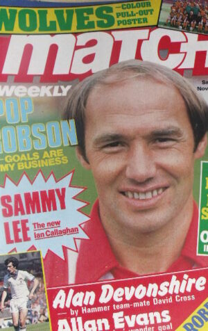Match weekly magazine soccer 08/11/1980 Poster Wolves team group