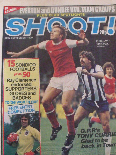 Shoot Magazine Soccer 29/09/1979 Poster Everton - Team group Dundee
