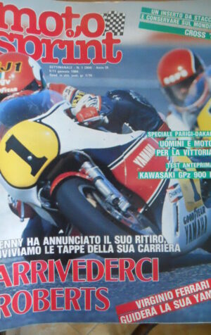 Motosprint 1 1984 Speciale Parigi Dakar Kenny Roberts Addio alle corse