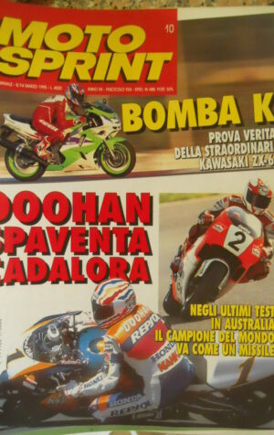 Motosprint 10 1995 Test Kawasaki ZX-6R - Doohan spaventa Cadalora