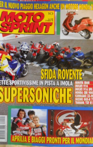 Motosprint 10 1998 Sfida Bimota SB6R Ducati 916 Honda CBr 900R KKawasaki ZX-9R