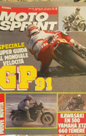Motosprint 11 1991 Test Kawasaki En 500 Yamaha XTZ 660 Tenerè - Gp 91