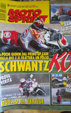 Motosprint 11 1994 Sfida Yamaha FZR 600R contro Honda CBR 600 F