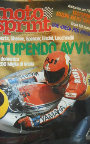 Motosprint 13 1982 Test Suzuki Xn 85 turbo - Roberts Sheene Spencer Uncini Lucch