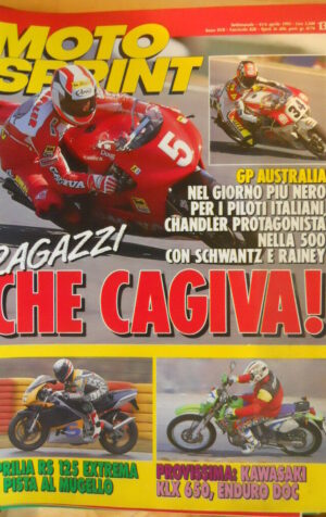 Motosprint 13 1993 Test Aprilia RS 125 Estrema - Kawasaki KLX 650 - Unduro Doc