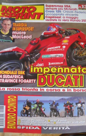 Motosprint 13 1999 Tragedia in Supersport muore MacLeod - SBK stravince FOGARTY