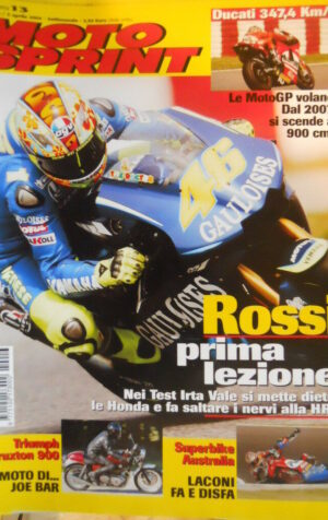Motosprint 13 2004 Valentino Rossi prima leazione - Triumph Thruxton 900